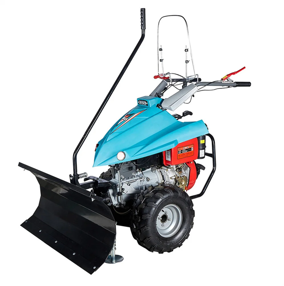 China Factory Hand Push Snow Shovel Northeast Gasoline 15HP Powered Snow Clearing Equipment