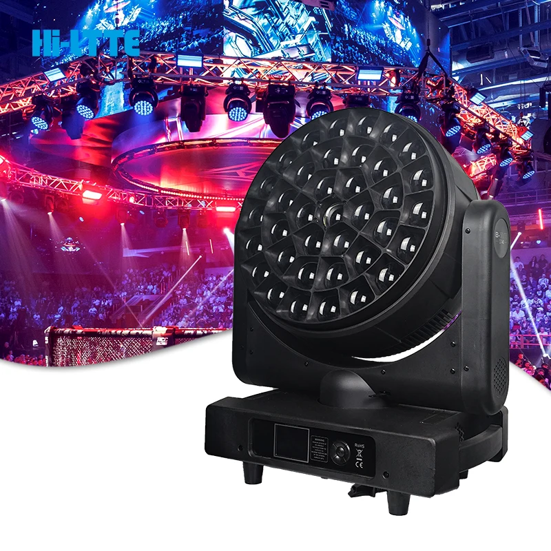 Led RGBW 4in1 stage lighting equipment professional K25 moving head bee eye 40w rgbw 4in1 zoom wash moving head stage light