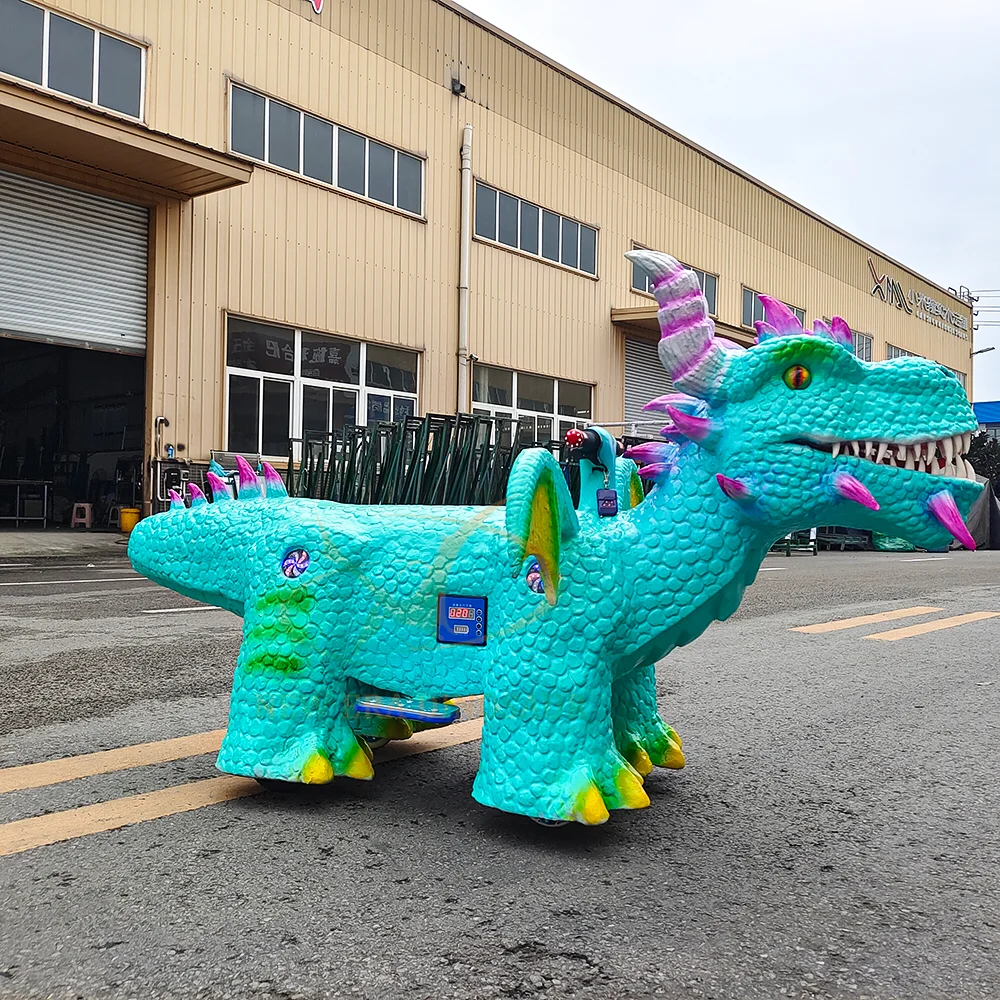 Amusement Park Rides Electric Ride on Dinosaur Car Shopping Mall Dinosaur Ride for Kids