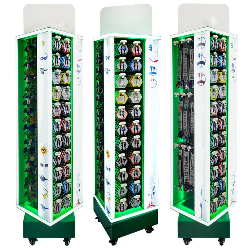 Usb кабели дисплей сотовый телефон акриловая подставка быстрое зарядное устройство светодиодный акриловый Дисплей Чехол