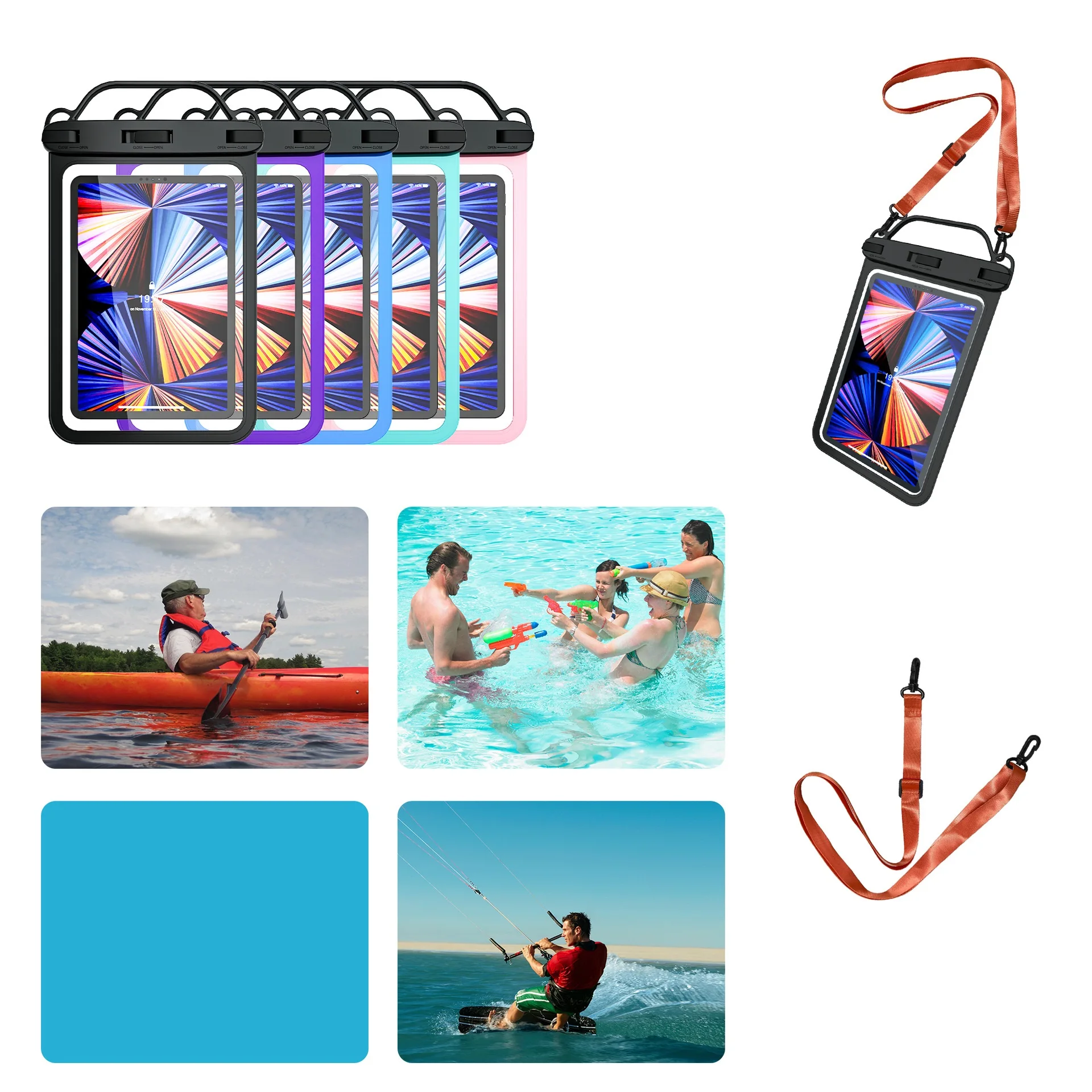 Waterproof Mobile Phone Bag Cover Custom Logo Cell Phone Pouch Pack Bathroom Phone Case For Swimming