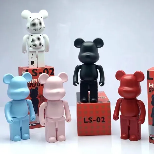 LS-02 медведь динамик FM USB TF наушники-вкладыши TWS с беспроводной динамик BT