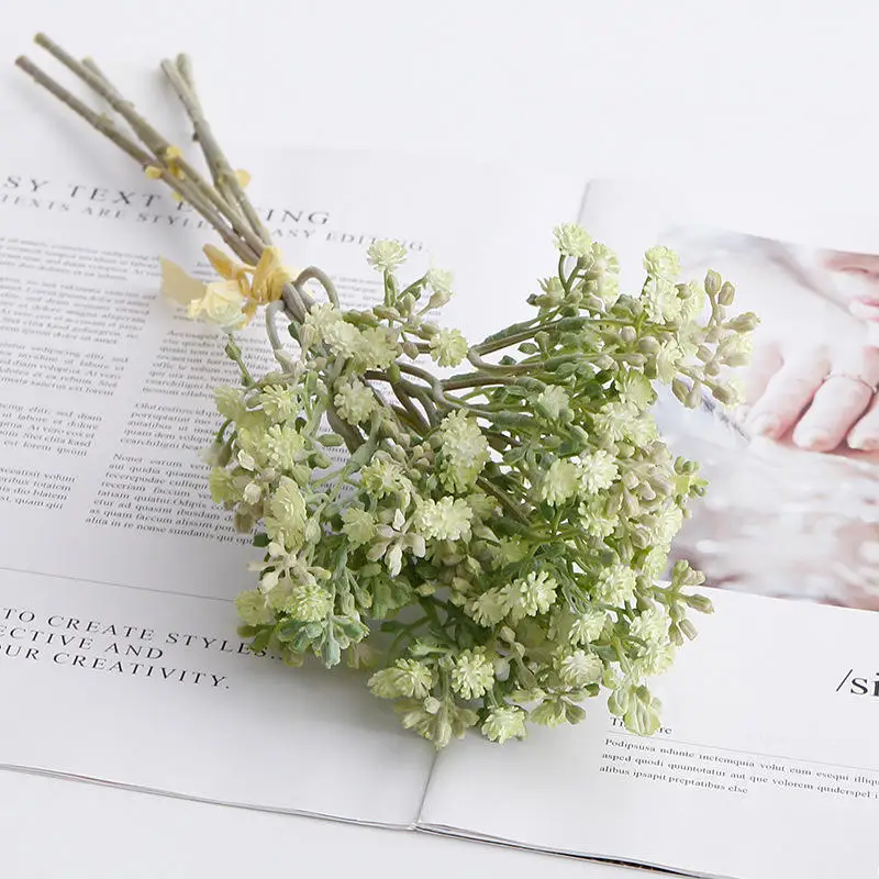 High Quality Small Artificial Daisy Flowers Silk Pink Yellow Blue Flowers Outdoor UV Resistant For Home Decoration