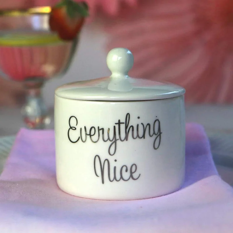  Ceramic Sugar Bowl Spice and Everything Nice