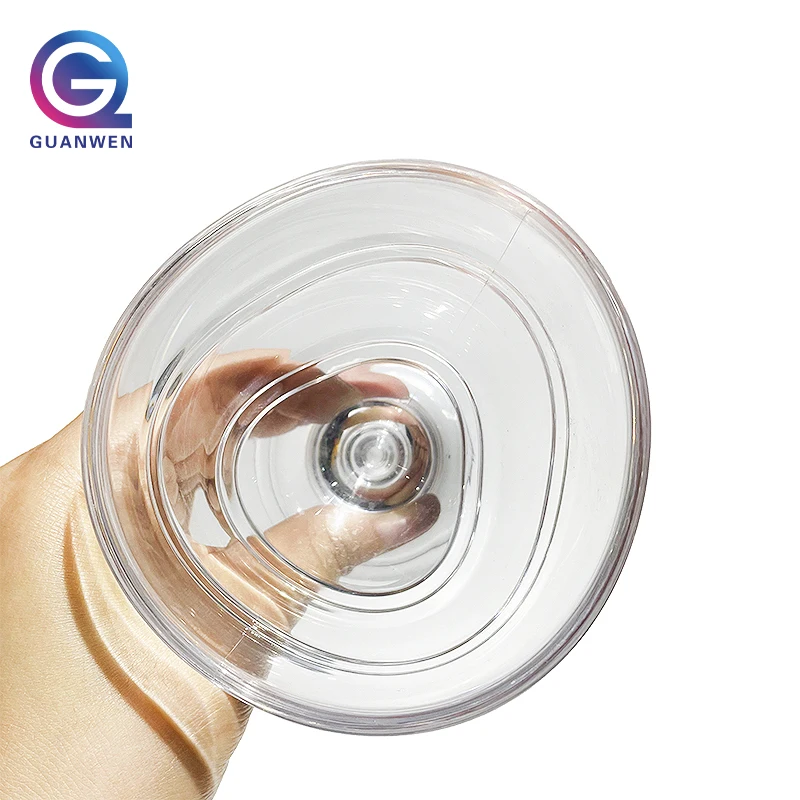175ml Custom Logo Clear Dessert Dish Sundae Glass Ice Cream Plastic Cups Reusable Ice Cream Cup
