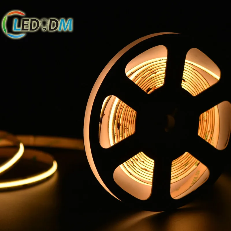 Flexible Slim 4mm 5mm 8mm COB LED Strip 5 Meter CCT RGB LED Strip Light with Battery Operated LED Strip