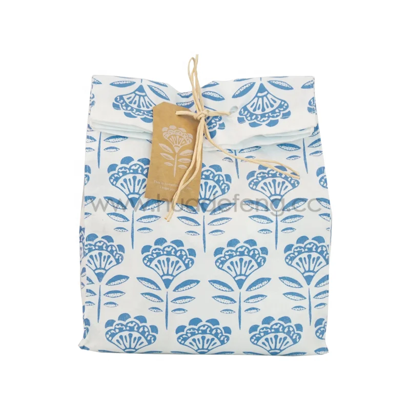 Huadefeng Wholesale Eco-friendly Middle Small Size Drawstring Gift Wrapping Personalized Bags