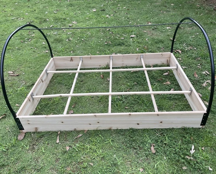 Jaalex Easy Assembled Wooden Large Flower Vegetable Seed Planter And Pots For Outdoor Plants