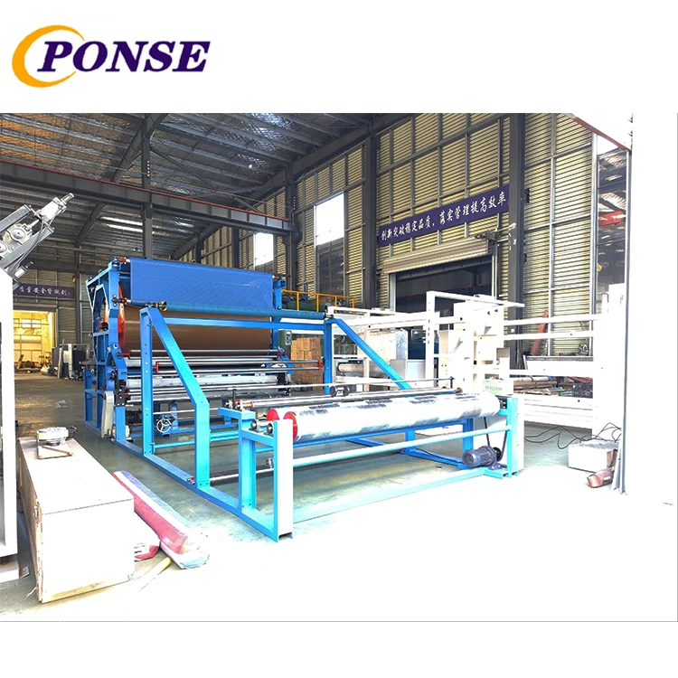 Ponse latex water glue base mouse pad foil fabric laminating machine