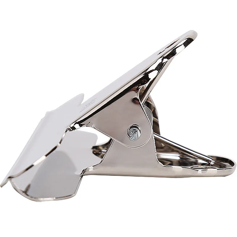 Large Strong Metal Iron Bag Clip Stationery Folder with Sub Mountain Shaped Butterfly Painting Board for Sealing Bags