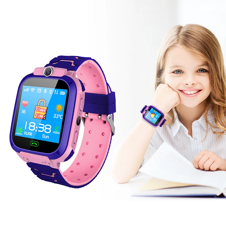 
2019 GPS tracker S12 Smart Watch for Kid Support Sim Card Wrist Watch Device For Kids 