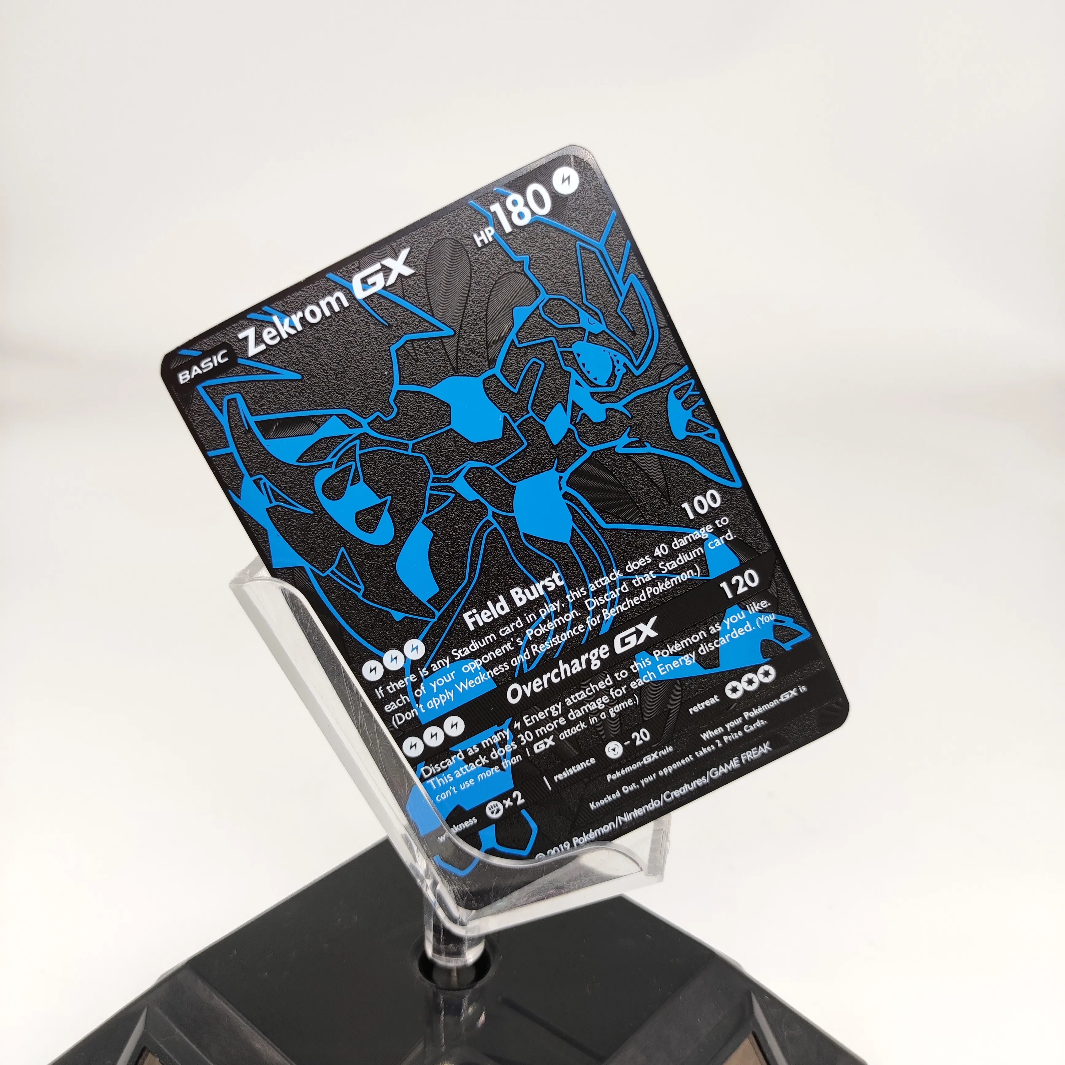 2022 Boya Vmax Gx Gold Card Metal Pokemon Cards 1st First Edition New Trading Playing Cards Game