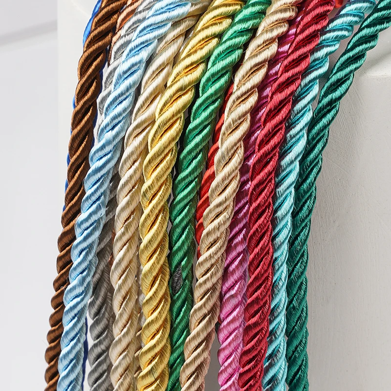 handle rope braided cotton bag handle rope three strand rope