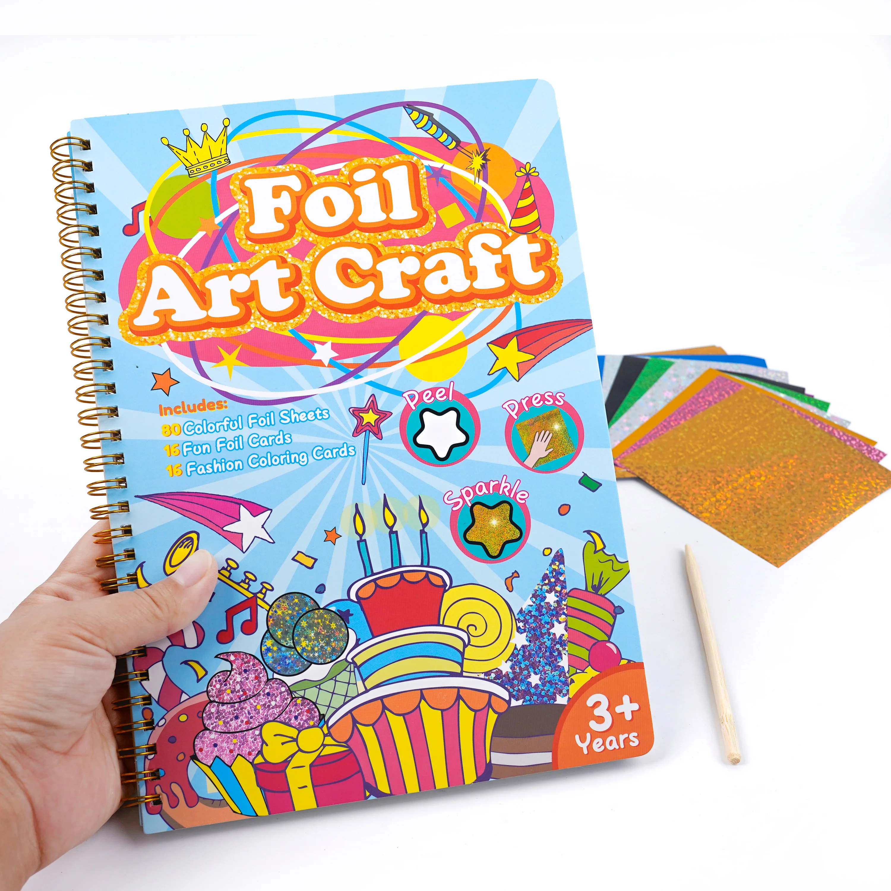Art Craft Activity Foil Fun Birthday Art for Kids Craft Kits Supplies DIY Creative Activity kids Gifts for Travel Toys