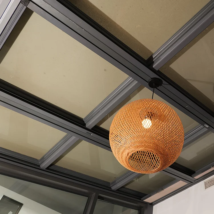 RG120 Sun Room 4 Season Sunrooms Designs Aluminum Alloy Double Tempered Glass Sunroom Modern Outdoor Insulating Glass 20 Years