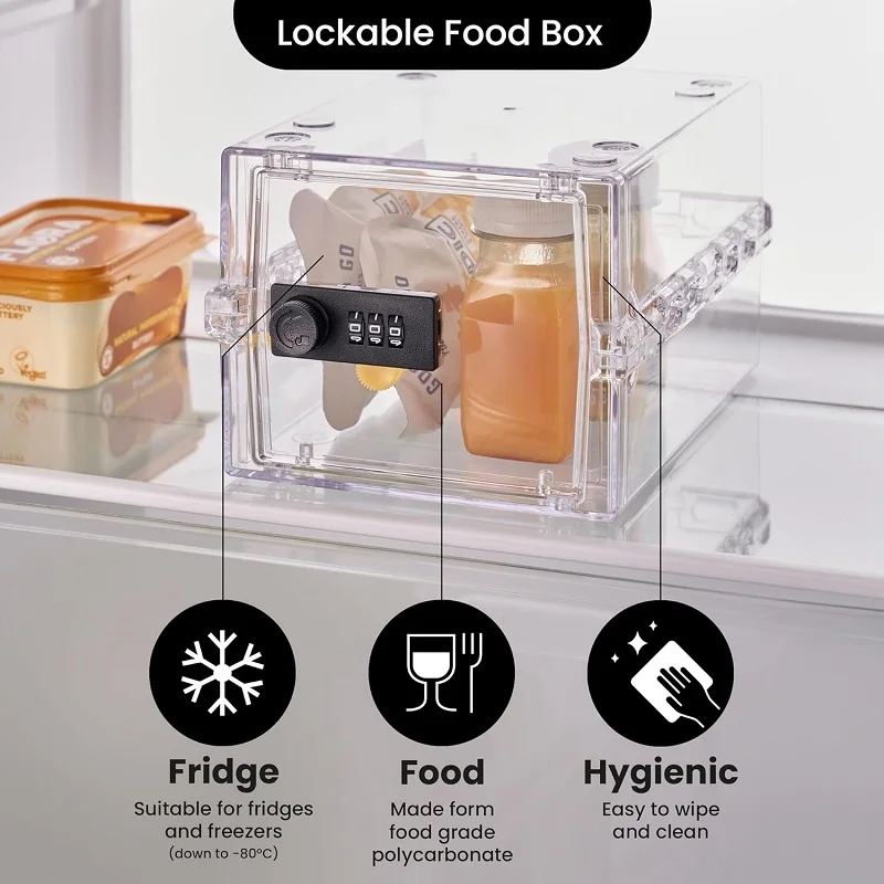 Wholesale Premium Clear Multi-Purpose Combination Lock Box for Food Medicine Security