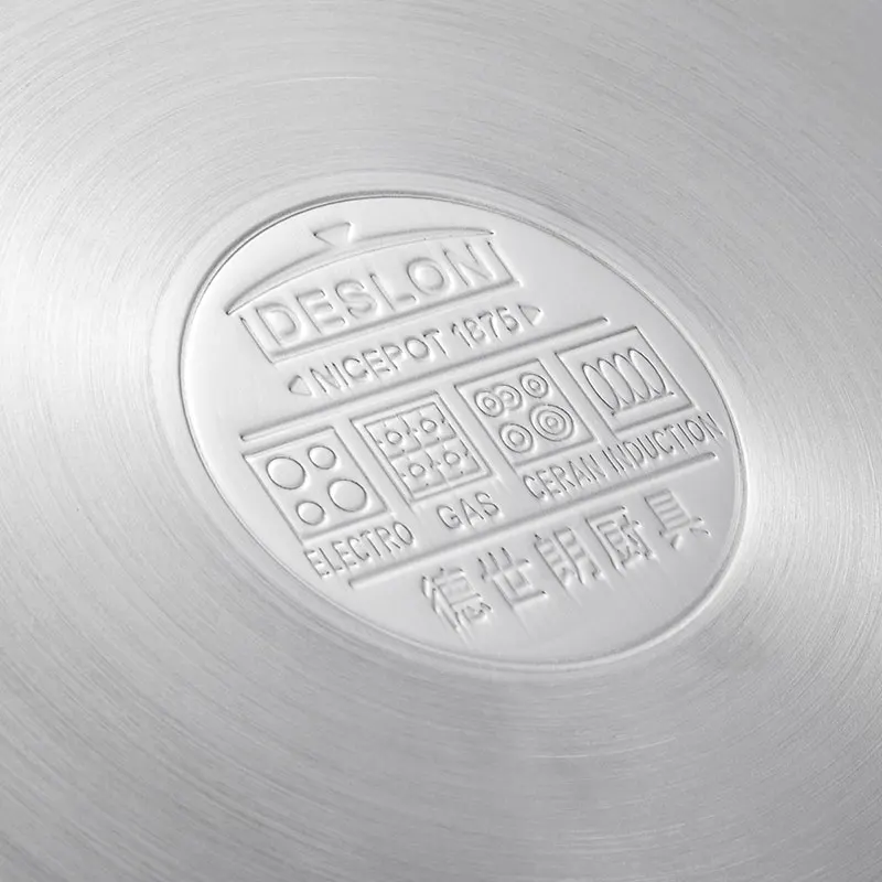 Fashionable and simple handle design Multifunctional Chinese stainless steel wok made in China