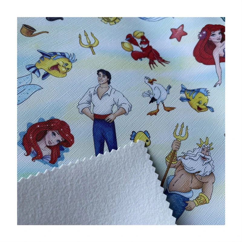 custom printed Synthetic pvc Leather fabric For Car Seat Covers Handbag Sheets Sofa