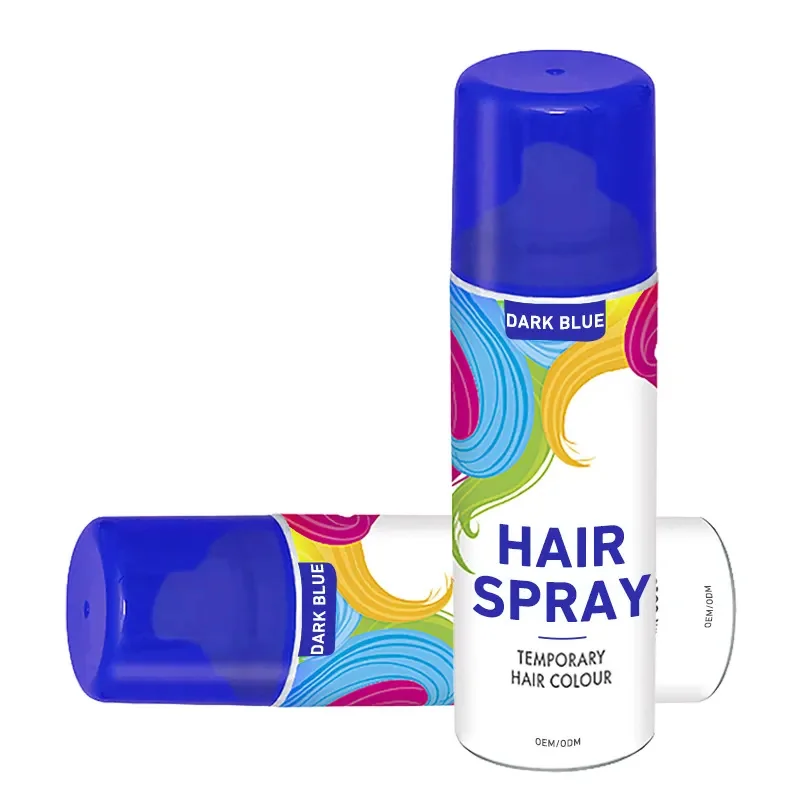 Salon Fashionable Eco-Friendly Fast-Acting Temporary Hair Root Color Spray Instant Fast Drying Washable Glitter Hair Color