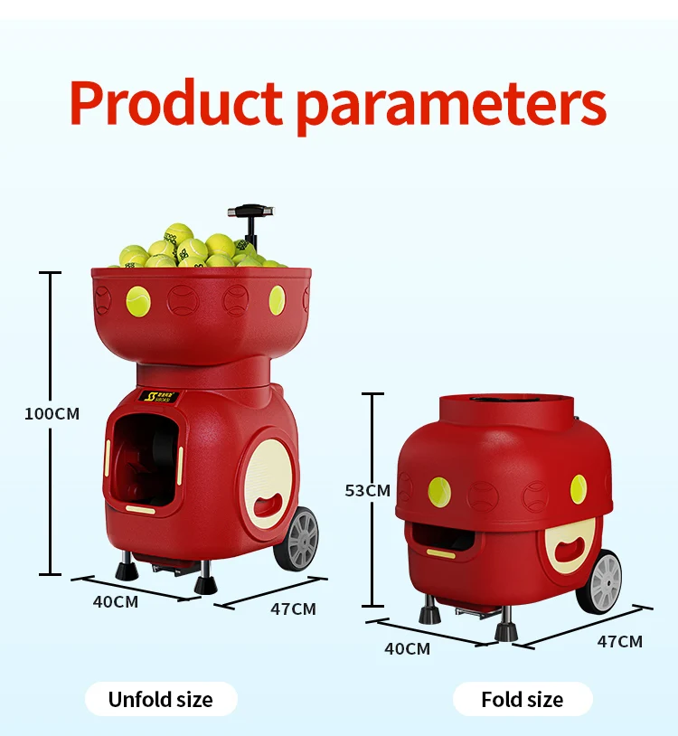 New Arrival 120 balls SIBOASI T3 APP control Mini Shooting Tennis Machine ball for Training