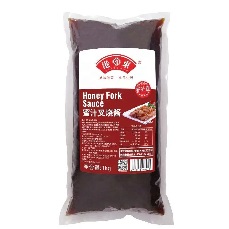 Cantonese Honey Sauce 1kg*12 Barbecued Rice Bibimbap Roasted Chicken Wings Commercial Factory Direct Sales