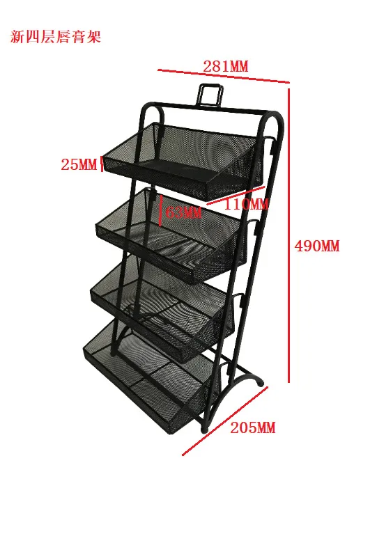 Wholesale  customized cheap price Store lip balm book rack