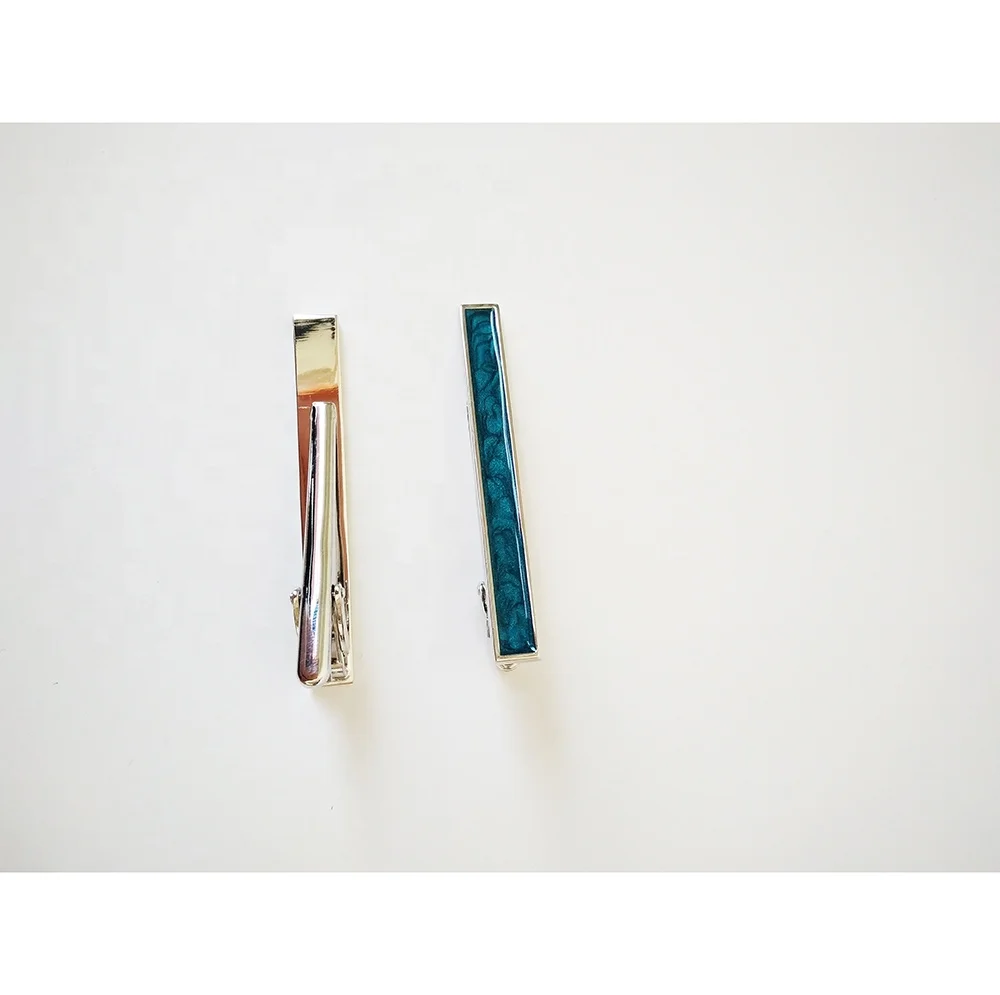 Blue enamel bar tie bar clip aircraft men tie clip