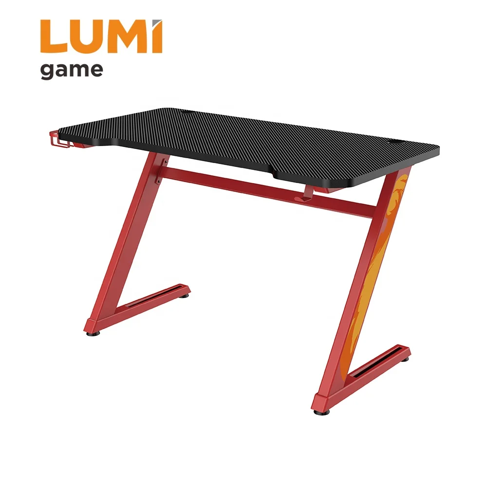 GMD02-2 профессиональный игровой компьютерный стол в форме Z оптовая продажа дешевый современный для ПК