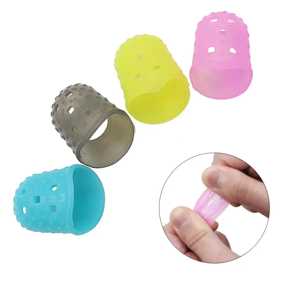 Rubber Glove Silicone Caps Finger Cover Protectors  Guitar Accessories