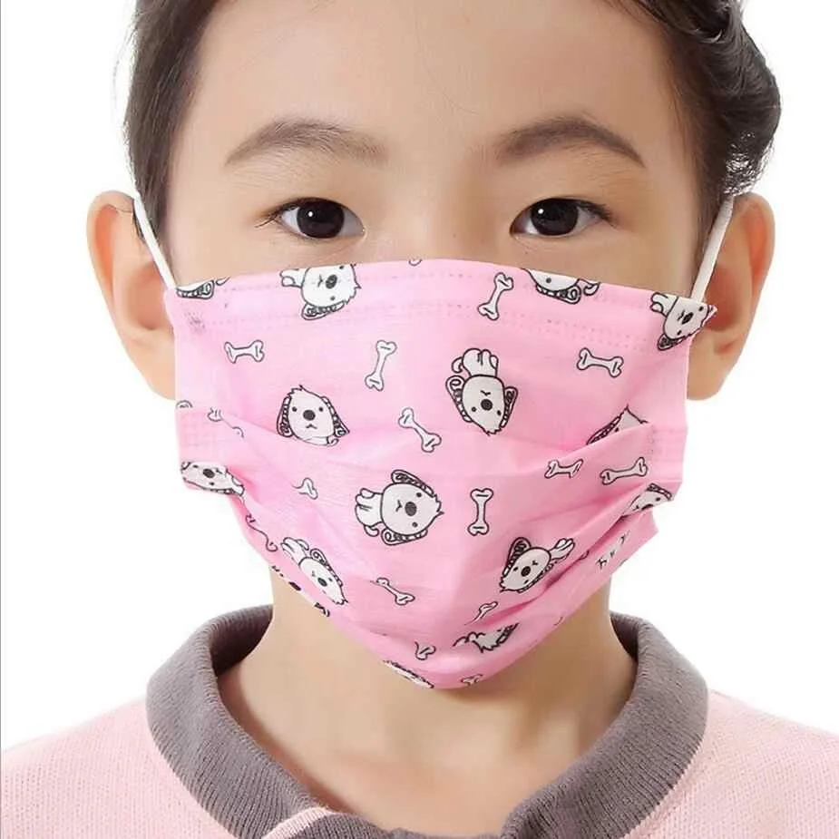 
Printing 3ply Disposable Face Mask for Child Kid Protective Facemask 