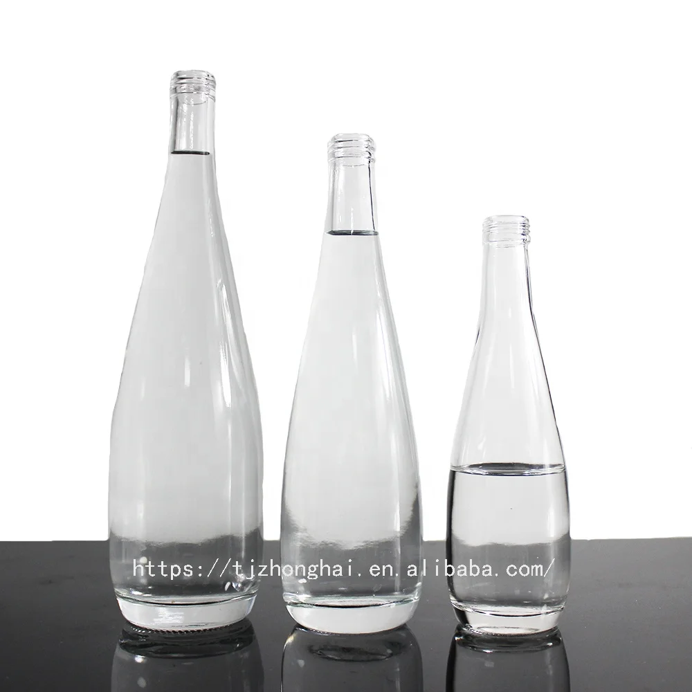 glass bottles supplier custom 700ml 1L 750ml glass round liquor bottle whisky vodka brandy bottle