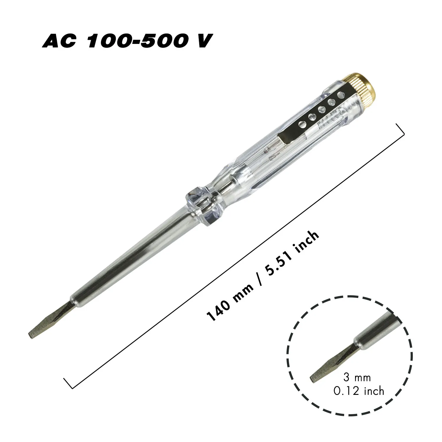 Beautiful Design Tester Test Pencil Easy To Carry Ac And Dc Voltage Test Pencil Hot Selling Test Pencil
