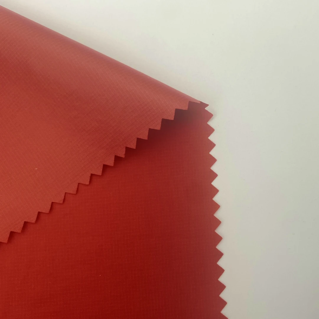 20D 100% Nylon Ripstop Light Waterproof Downproof Fabric For Down Jacket