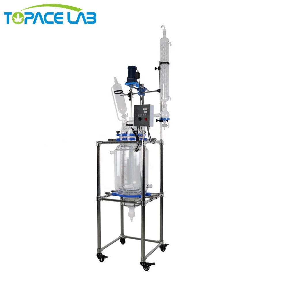Topacelab Customizable Explosion-proof Optional 10L 20L 30L 50L 100L Nutsche Filter Glass Reactor with customable Filter Plate