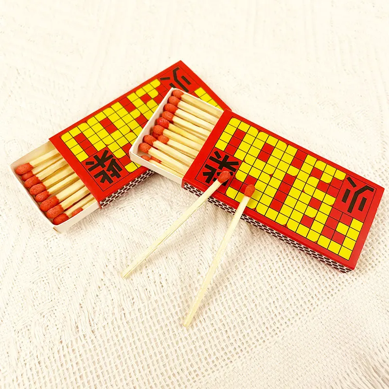 For Household High Quality Wooden Matchsticks With Various Color With Long Lengths Wholesale Bulk Lower Moq Price Custom Matches