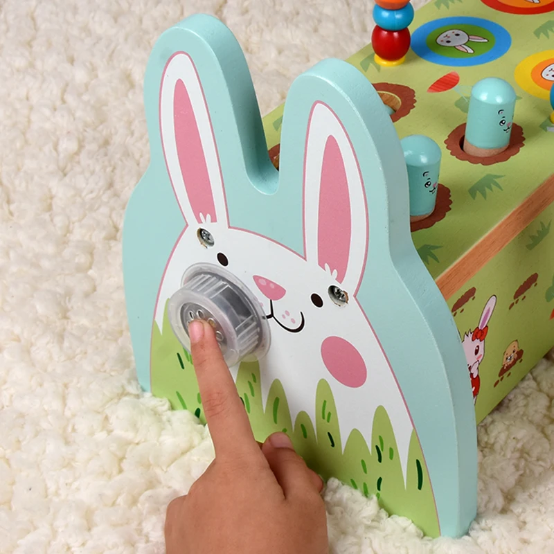 
Mouse Shape Music Function Wooden Pound & Tap Pounder toy wooden pounding game hammer toys for kids 