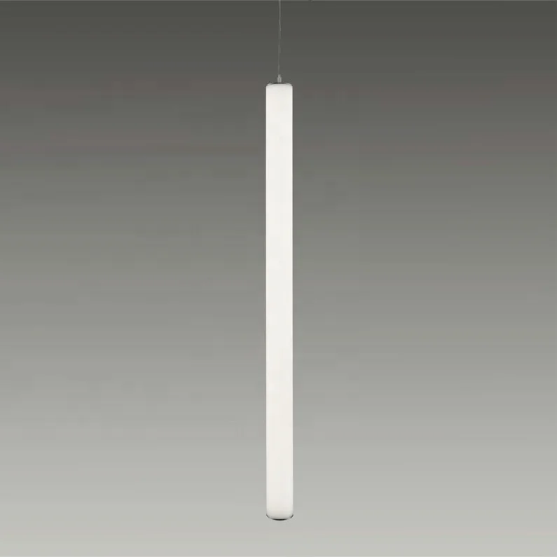 diameter 50mm flicker-free linear linkable vertical suspended pendant light with round diffuser tube with DALI control
