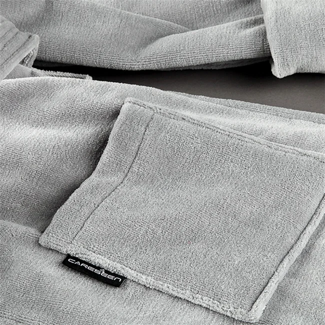 
Hotel Spa Velvet Dressing Gown 100% white cheap Cotton Wholesale hotel bathrobe 