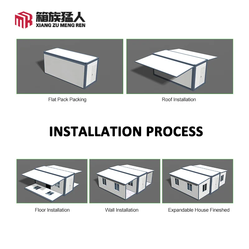 Factory Prefabricated House Free Shipping Expandable Container House with 3 Bedrooms for Sale