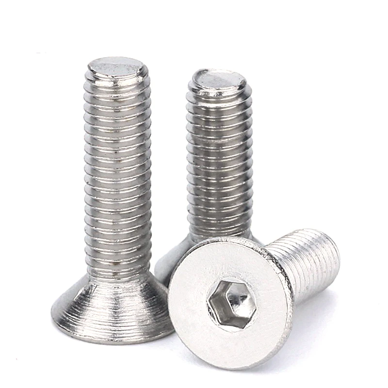 Chinese factory Stainless steel 304 316 countersunk head hexagon socket bolt and nut