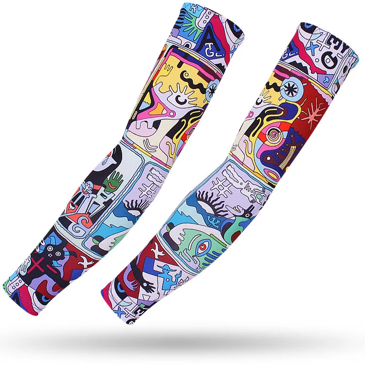 2023 Summer Unisex Printed Arm Sleeve Outdoor Baseball Arm Sleeves Sports Custom Arm Sleeves Protection