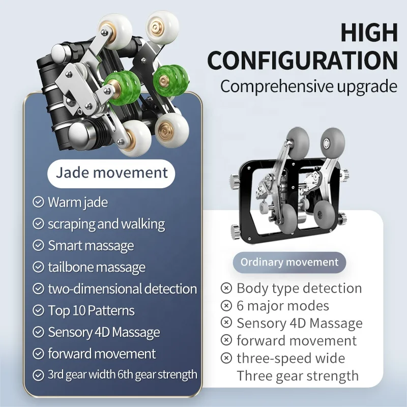 Leercon OEM Modern Genuine Leather Pro Yard Sleep Hood Massage Chair Stainless Steel Body 4d Massage Chair Zero Gravity SL Shape