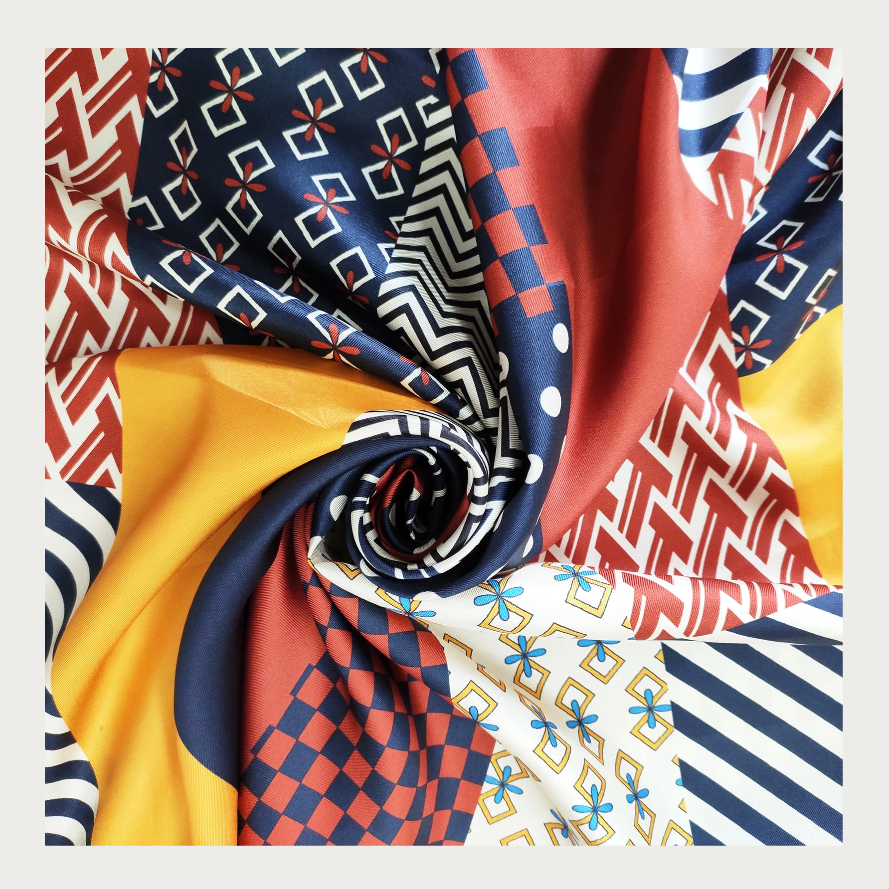 Шифоновая ткань из 100% чистого шелка с цифровой печатью 6 мм