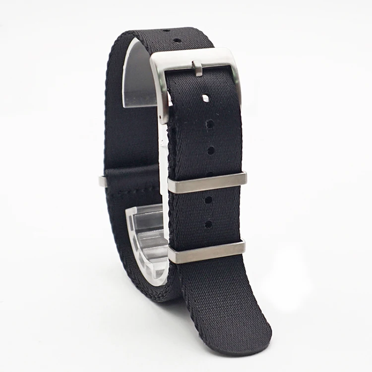 Premium Quality Nylon Sport Herringbone 20mm 22mm Seatbelt Watch Band Nylon Watch Strap
