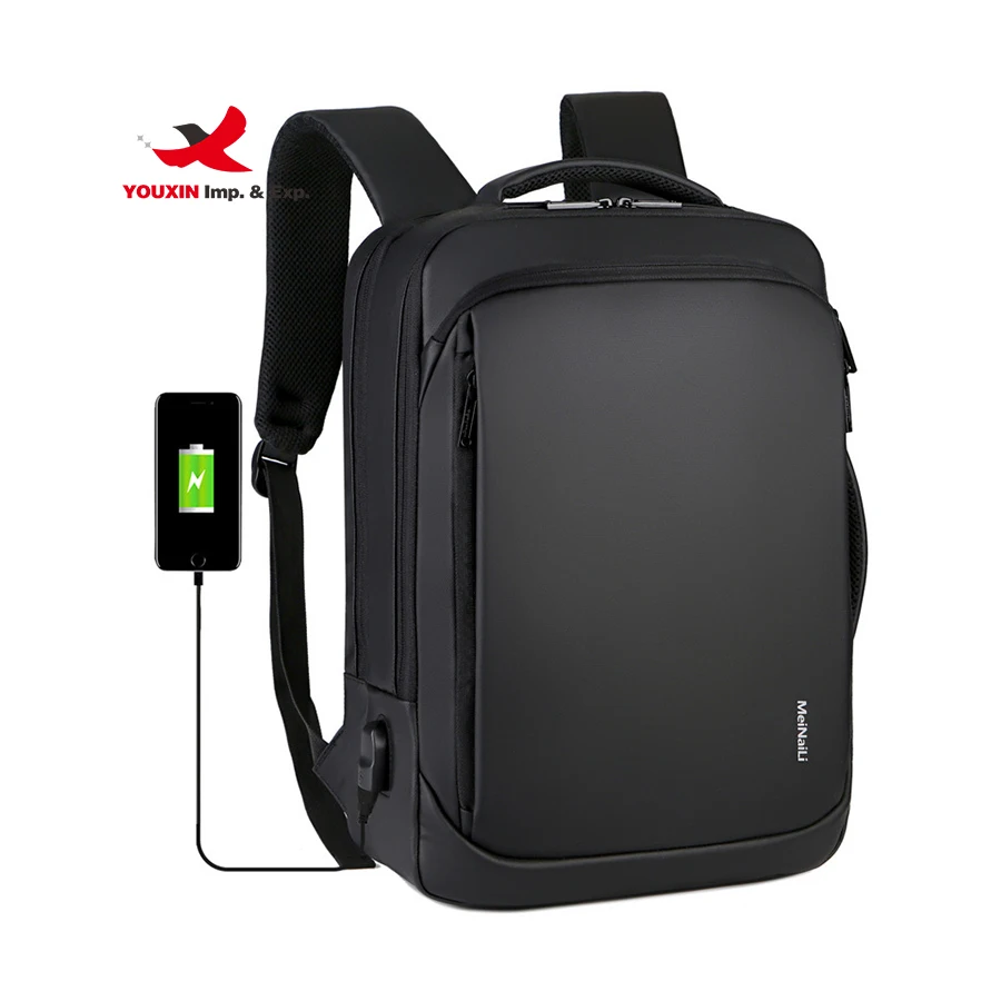 Waterproof Smart USB Business Custom Backpack Bag 15.6 Inch Laptop Cool Backpacks Travel Laptop Bag for Men Business Backpack