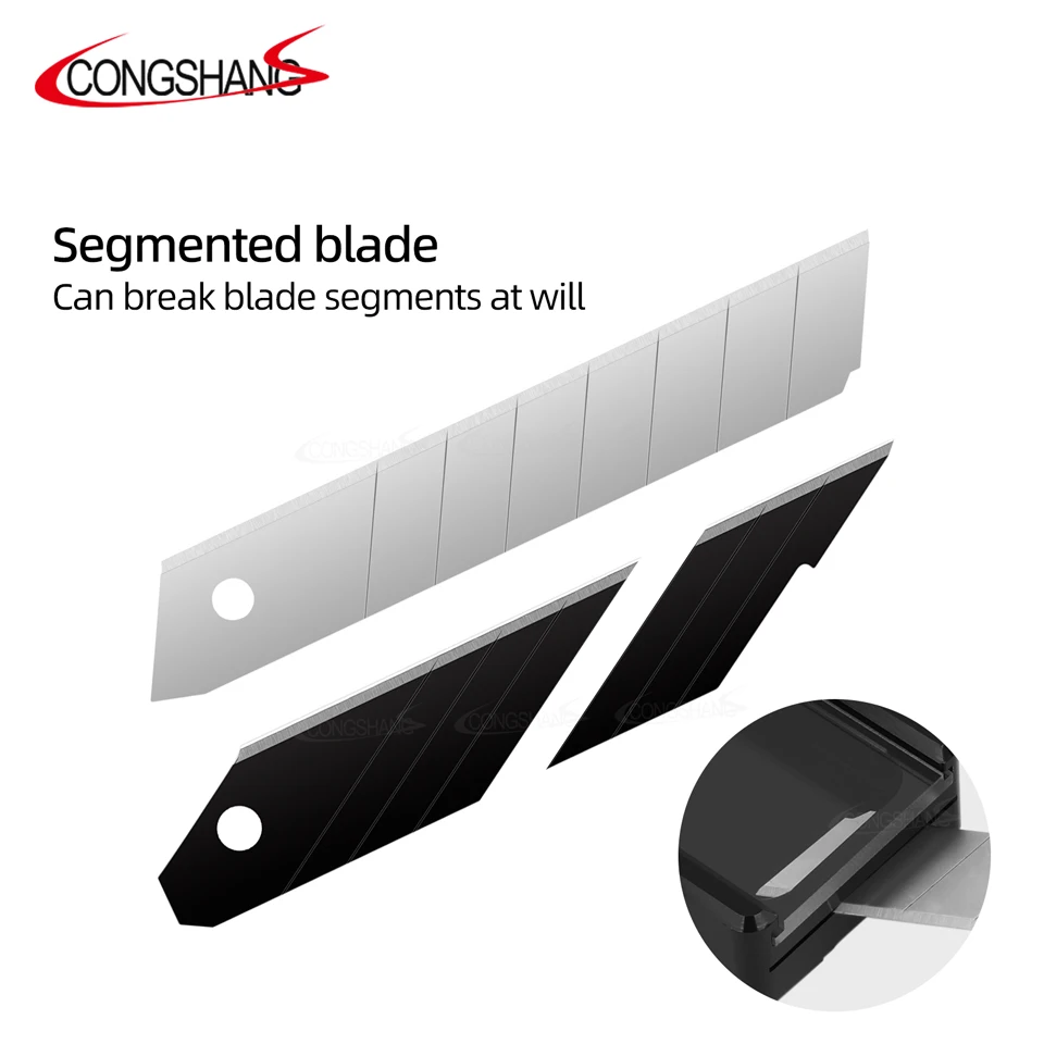 Wear-Resistant High Quality 18mm 30/60 Degree Utility Knife Cutter Blades Paper Cutting Blades