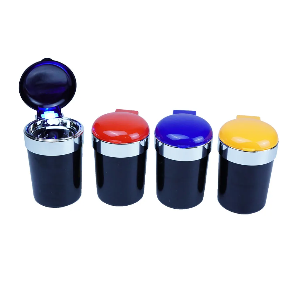 Лидер продаж съемная автомобильная пепельница со светодиодным светом переносная сигаретная корзина для курения табака