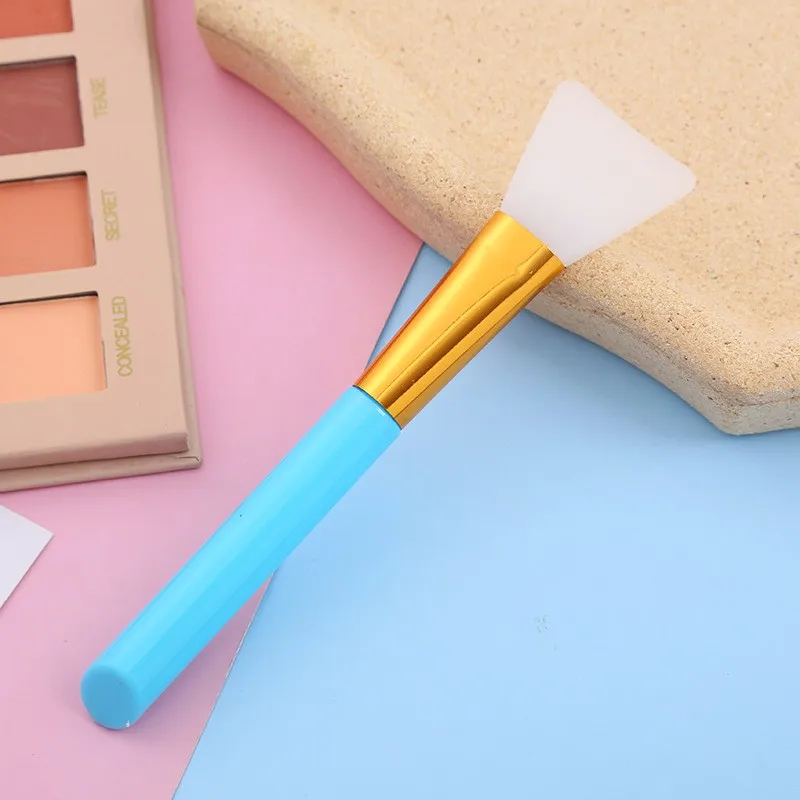 14cm silicone skin care beauty makeup brush, DIY facial mask brush tool, facial cleaning makeup brush