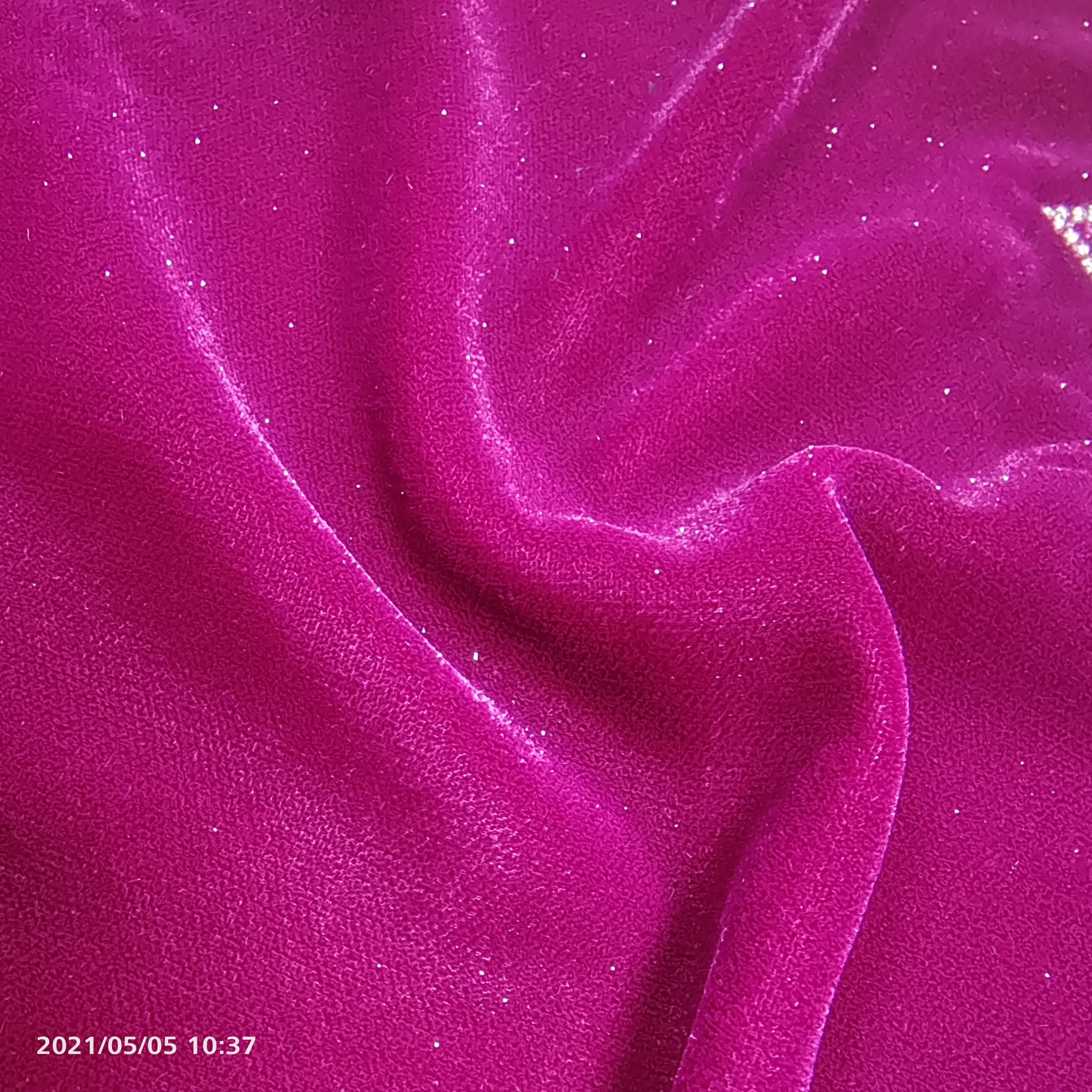 
China cheap metallic velvet fabric for garment 