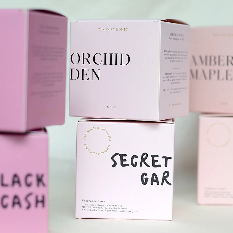 eco-friendly custom luxury candle set gift packaging box wholesale soy scented candle packaging paper boxes